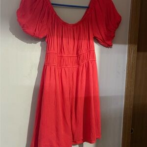 Forever 21 Coral Gathered Top